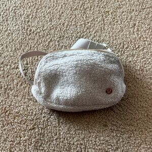 Lululemon Cream Sherpa Belt Bag